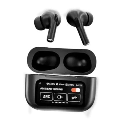 A9 Pro ANC Earbuds Touch Screen Display